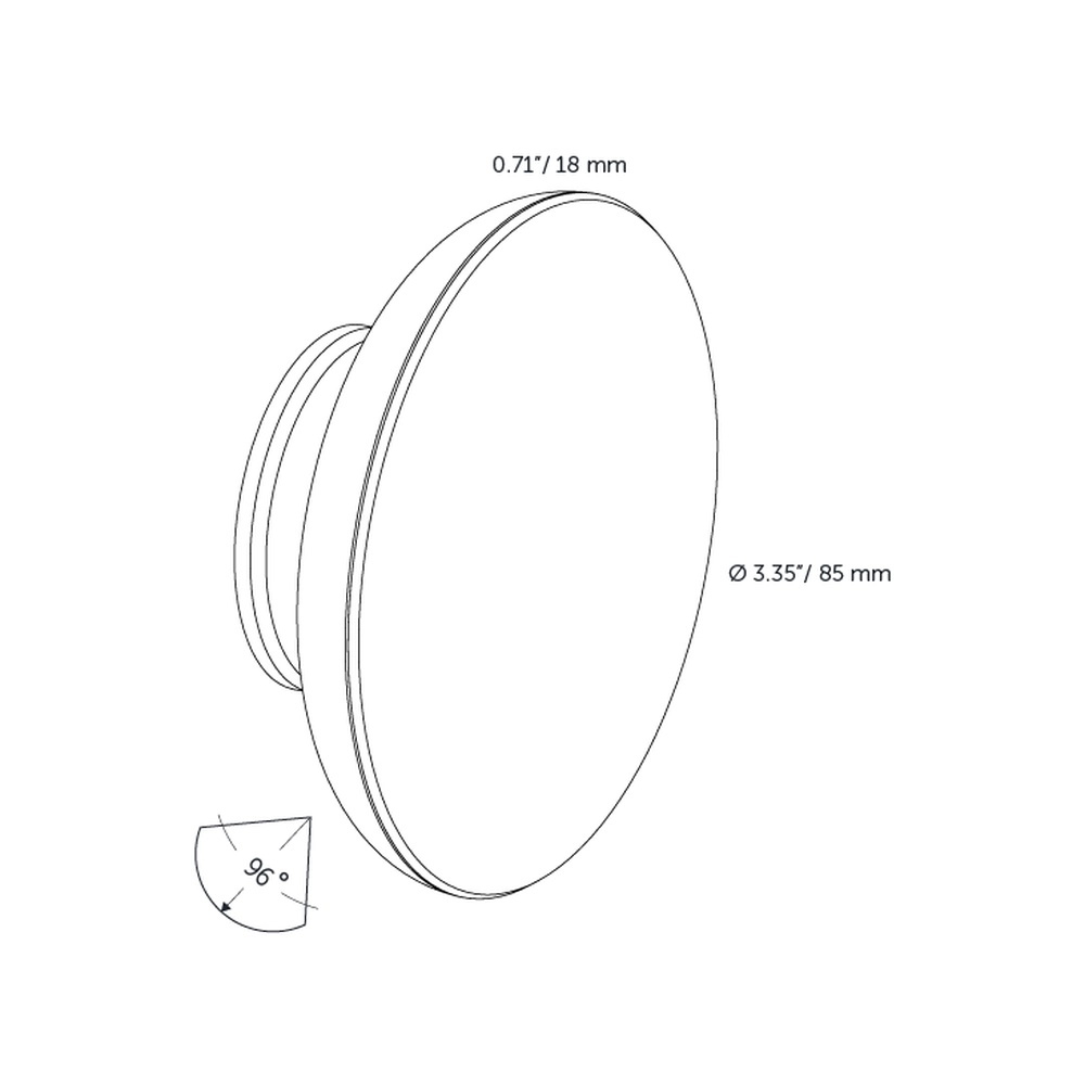 Lampe murale 12 volts Sway Wall Noir In-lite 8717051004896