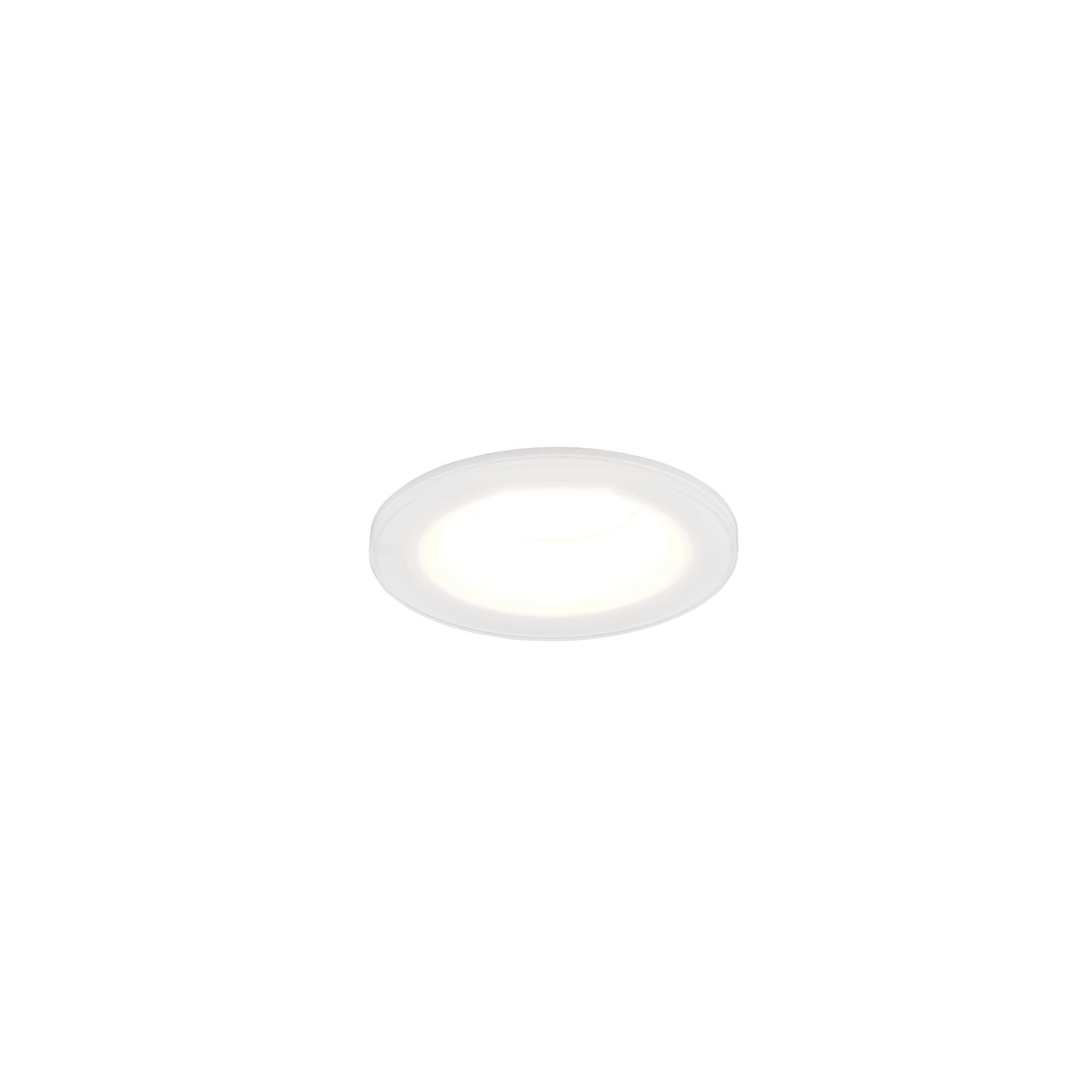 Projecteur rond encastré Fjell IP44 blanc