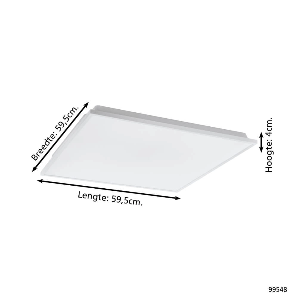 Plafonnier Zigbee Herrora-Z 59,5x59,5cm Eglo 9002759995485