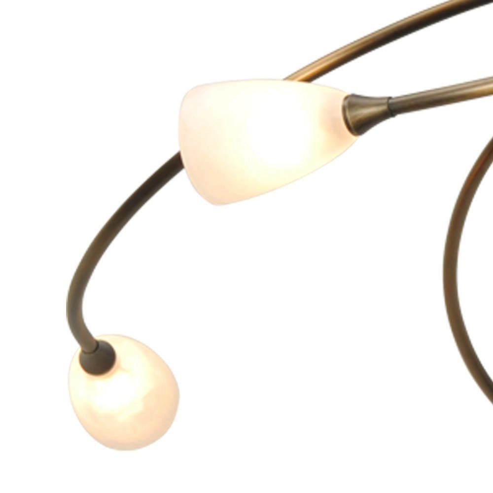 LED plafonnier Molto 2 LED 5 lumières 28x63cm bronze brun Masterlight 8718121184081