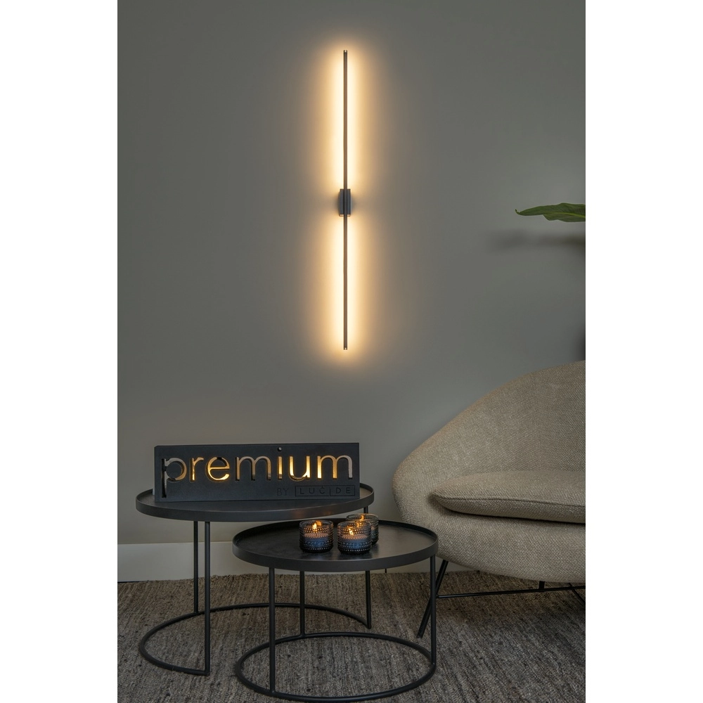 Lampe murale Marnik 94,5 cm noir Premium by Lucide 5411212421173