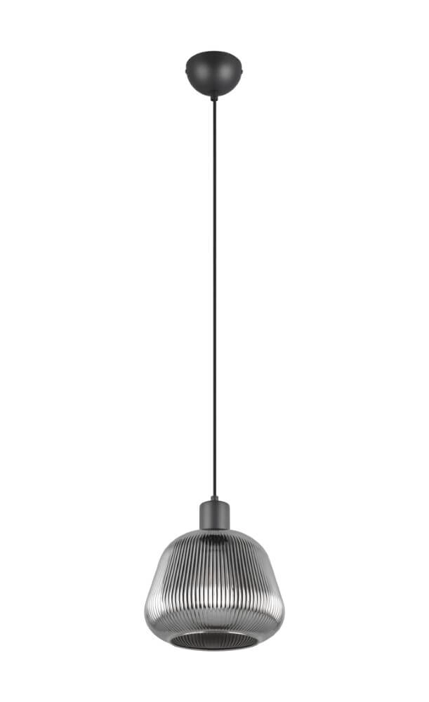 Lampe suspendue Tarifa avec verre strié Trio 4017807615791