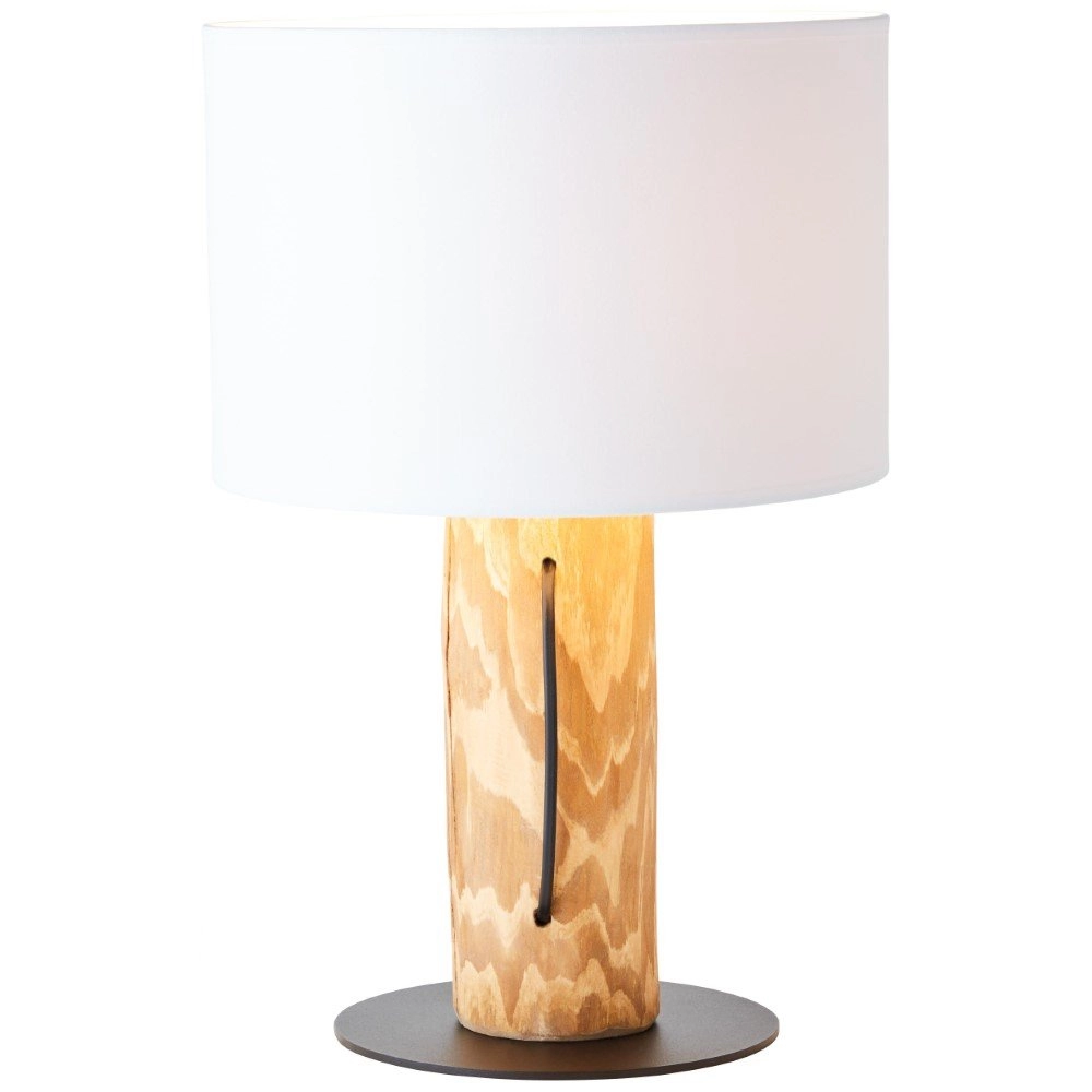 Lampe de table en bois Jimena Brilliant 4004353394492