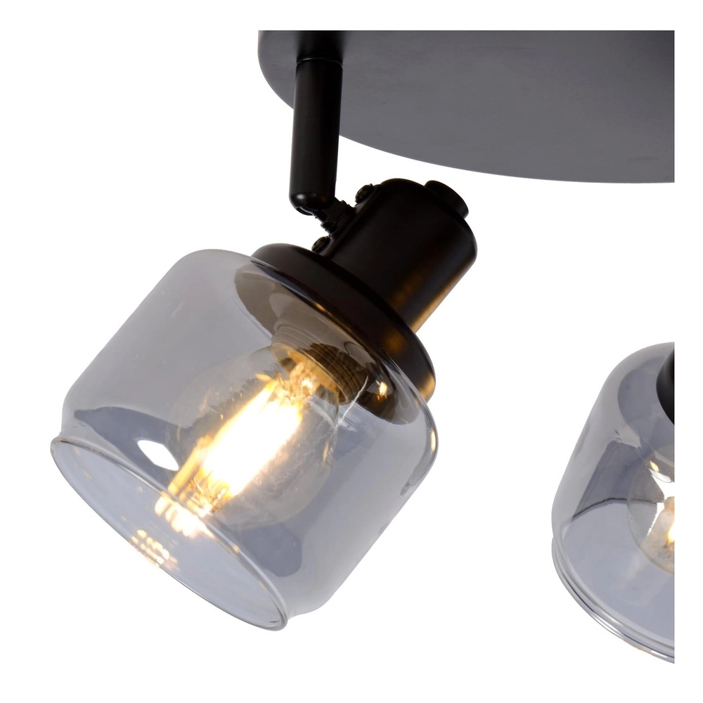 Lampe de plafond Bjorn Noir à 3 lumières Lucide 5411212771278