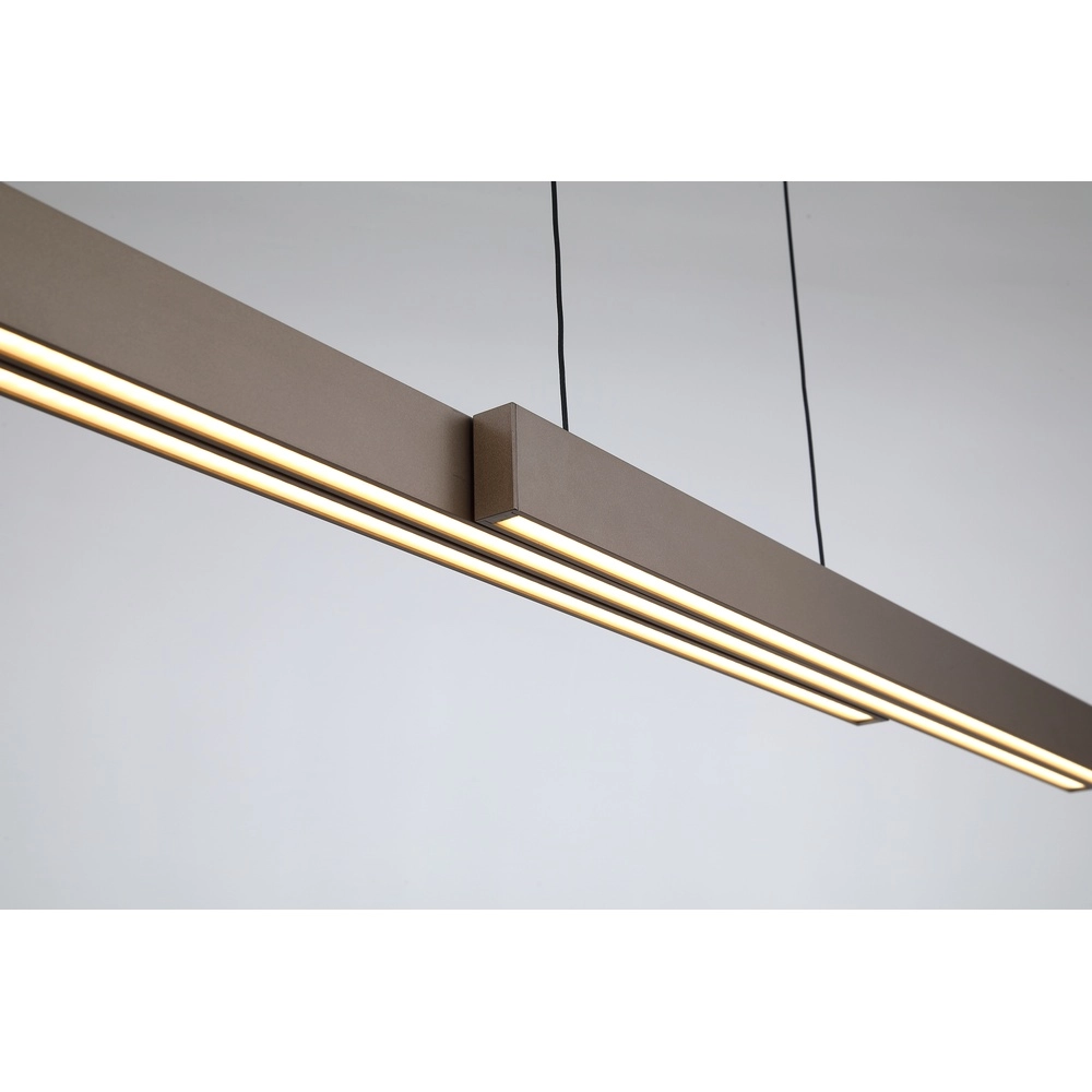 Suspension Linear Marron ajustable Searchlight 5053423301921