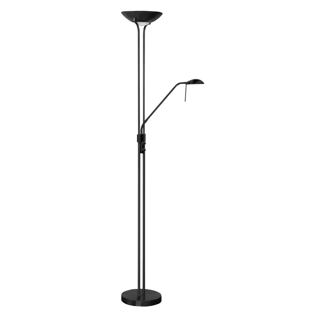 Lampe de lecture classique Luna noir Ø 26cm