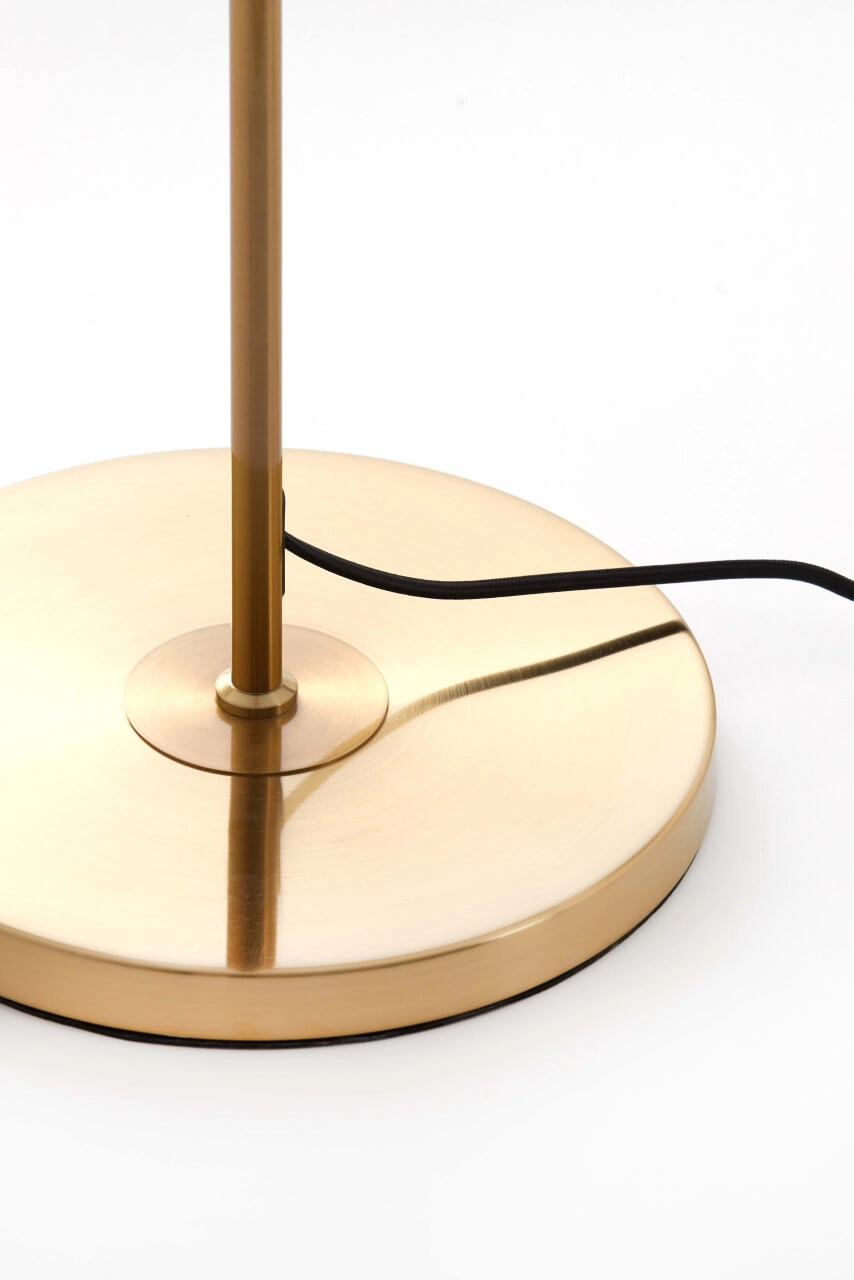 Lampadaire doré Medina avec verre ambré Light & Living 8717807696986