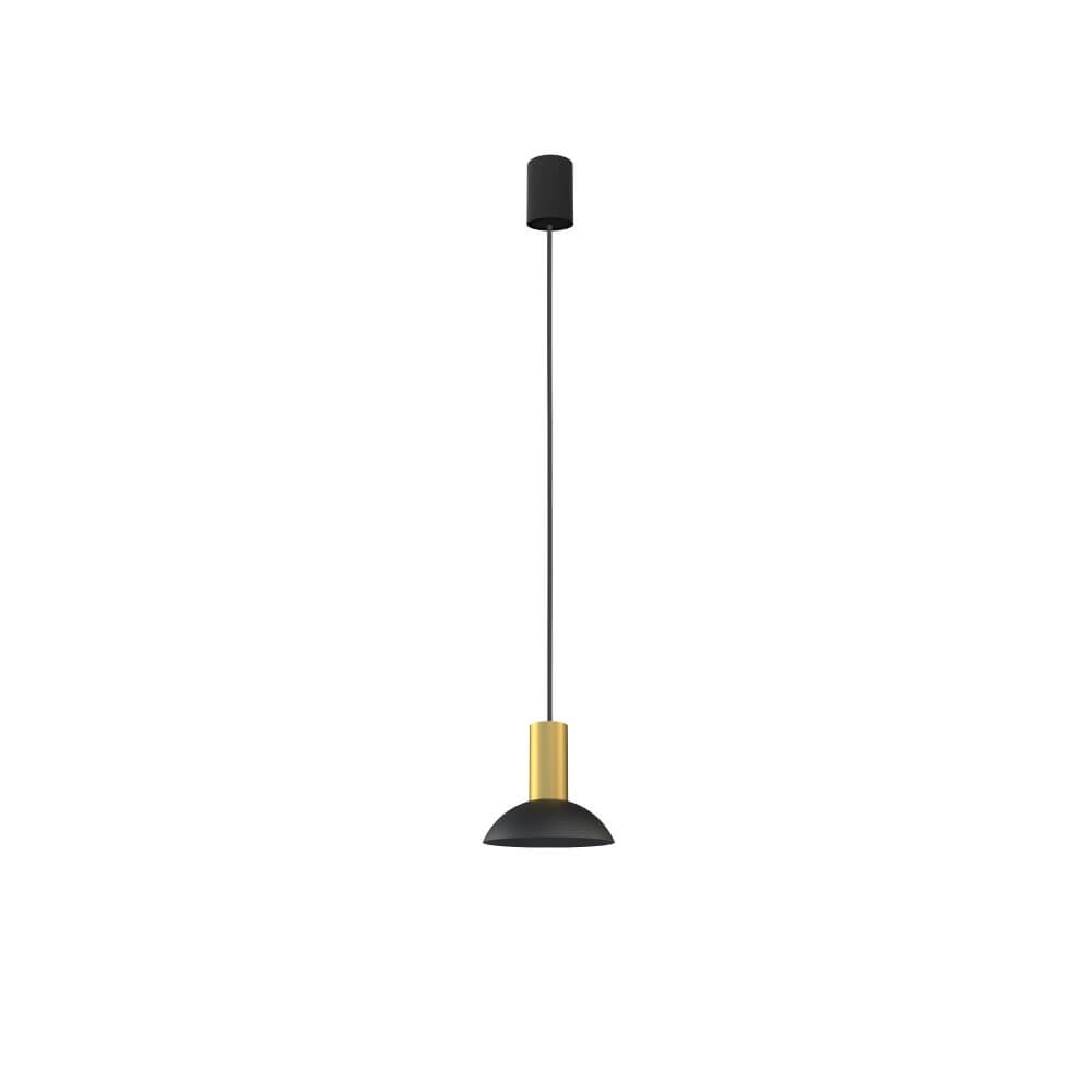 Lampe suspendue Hermanos noir avec de l'or Lyora 5903139819497