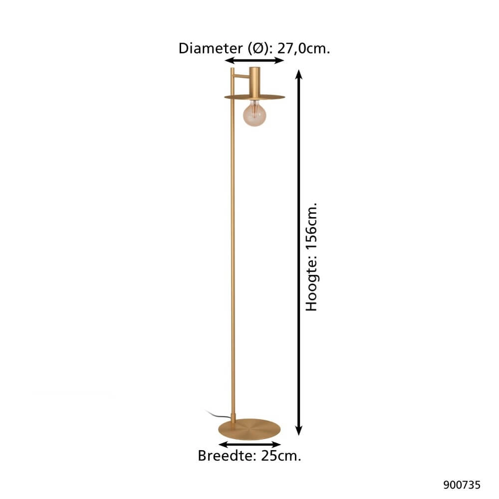 Lampadaire doré Escandell Eglo 9008606273911