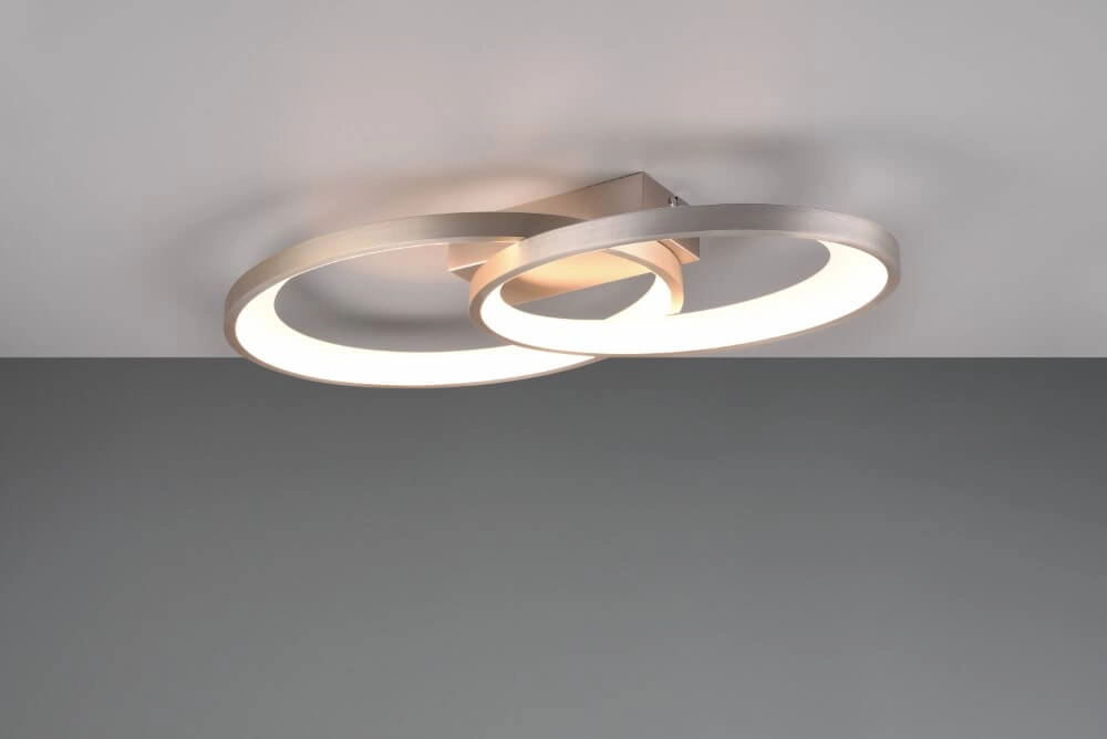 Plafonnier Malaga nickel Trio 4017807576948