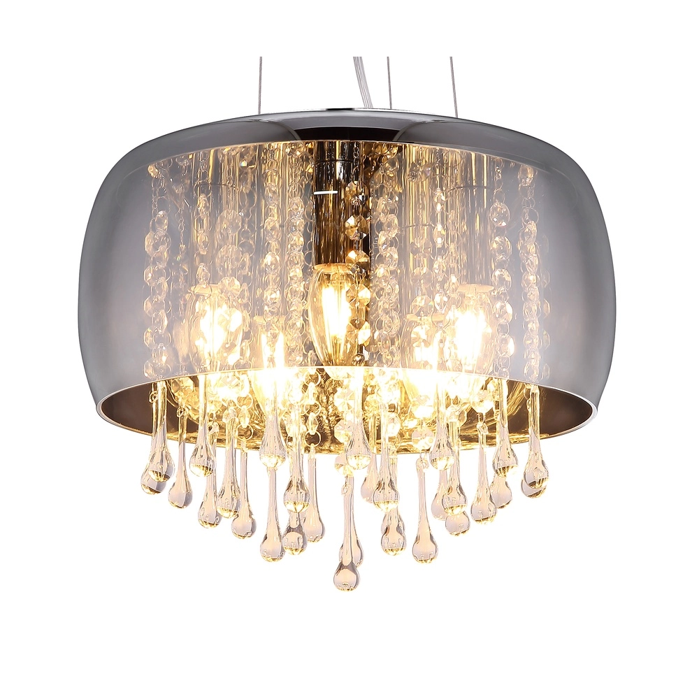 Lampe suspendue Kalla Ø 35cm chromé Globo 9007371385706