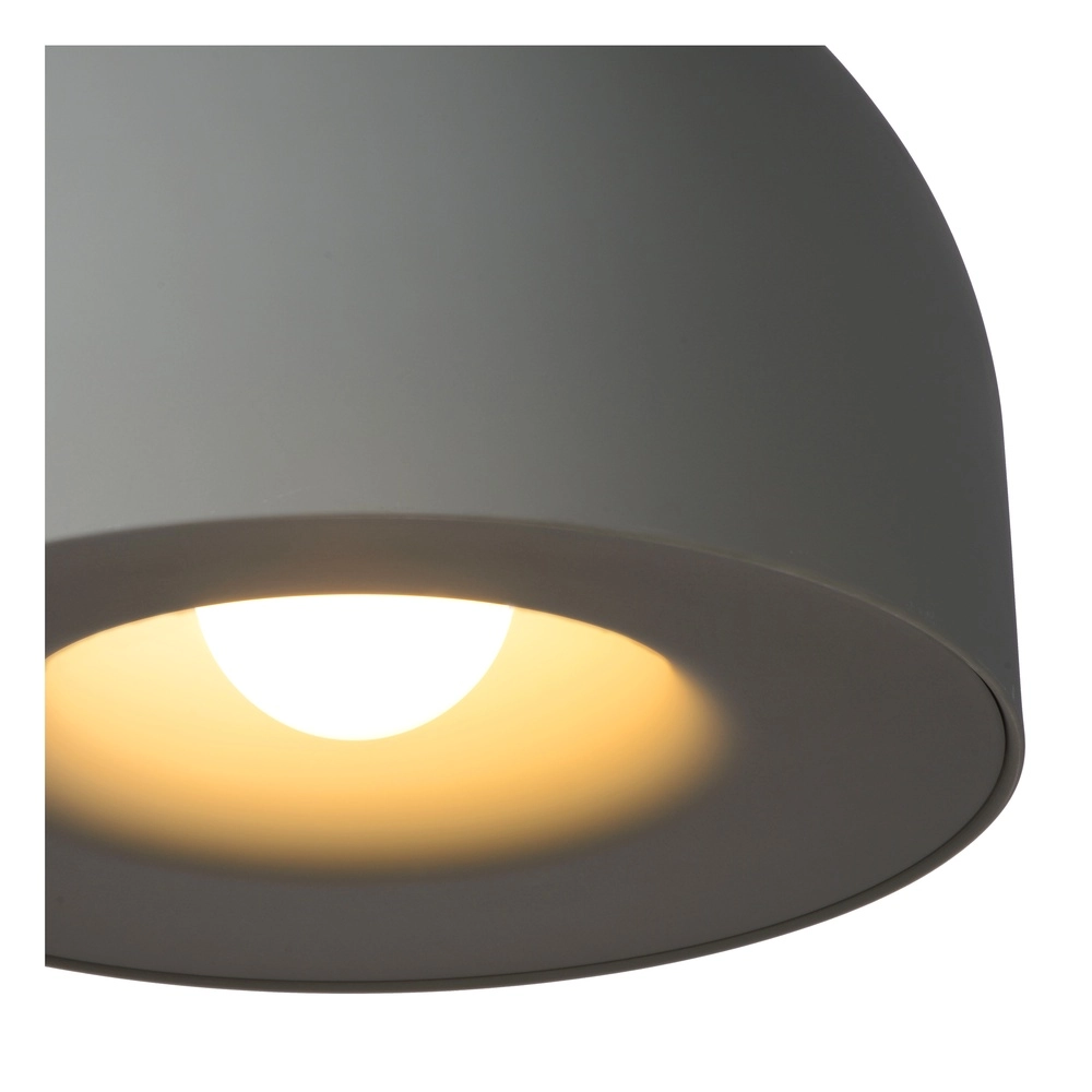 Lampe pendante moderne grise en béton Akron Ø 50cm - 1x E27 Premium by Lucide 5411212202109