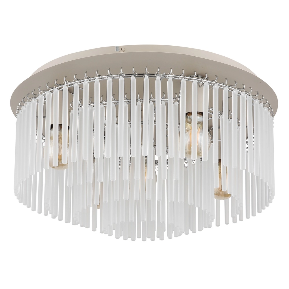 Plafonnier Gorley brun sable avec verre Ø 50cm Globo 9007371578719