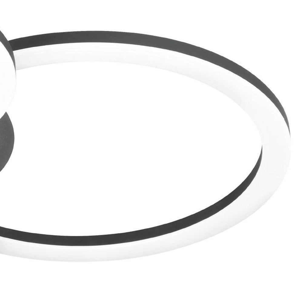 Plafonnier Zigbee Parrapos-Z 61,5x45cm noir Eglo 9008606231232