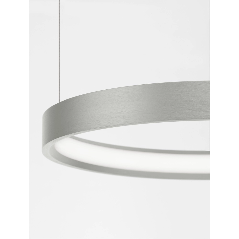 Suspension ronde Perrine gris argenté Ø 40cm Lyora 5212017438393