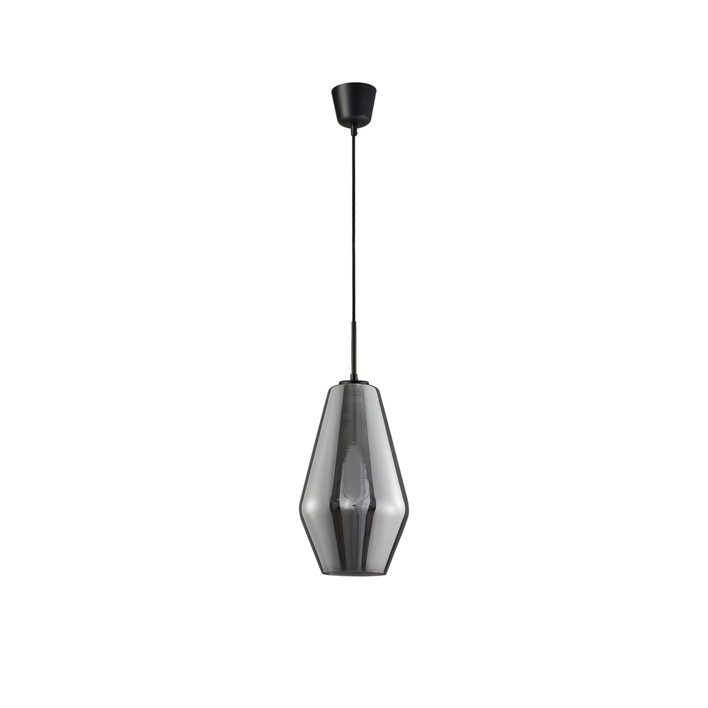 Suspension Veiro verre chromé Ø 17 x 28,5cm Lyora 5212017421289