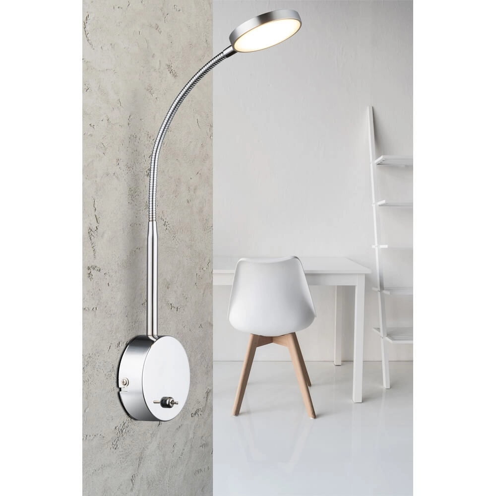 Applique murale Pegasi chrome avec cordon Globo 9007371324088