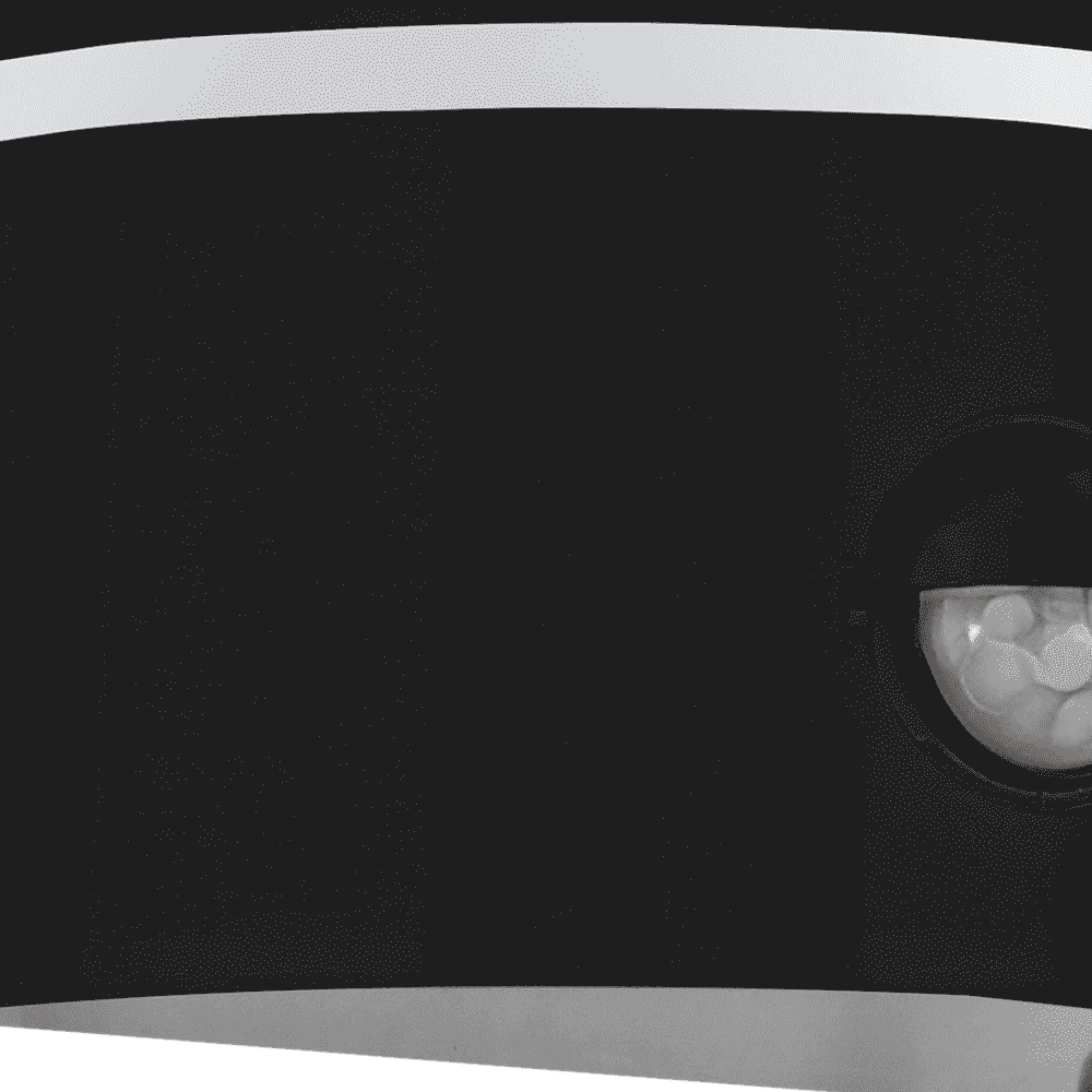 Lampe d'extérieur noire City avec détecteur de mouvement Eglo 9002759995676