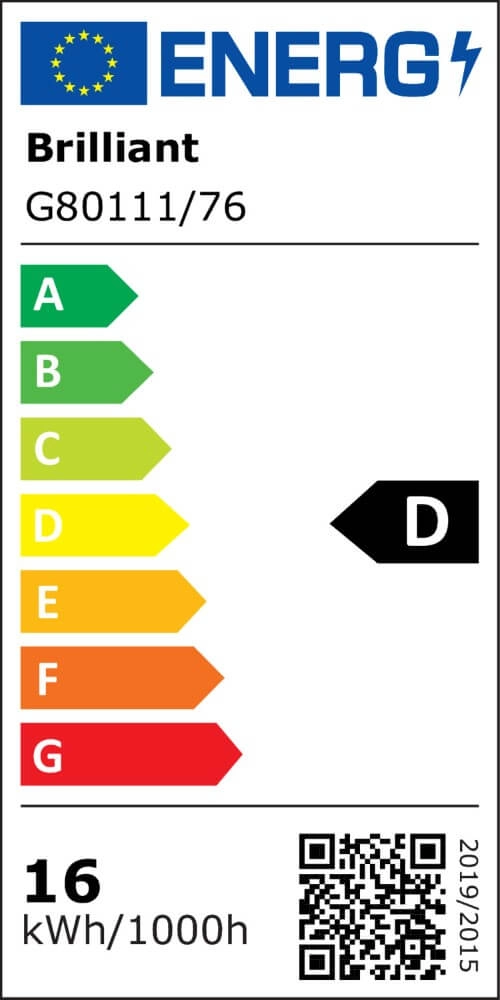 Lampadaire design Thunder noir avec du bois Brilliant 4004353435249