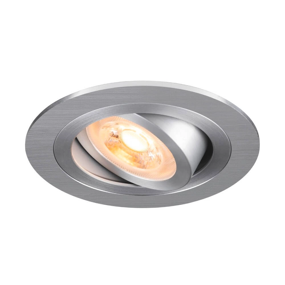 Spot encastré New Tria 75 rond - aluminium - GU10