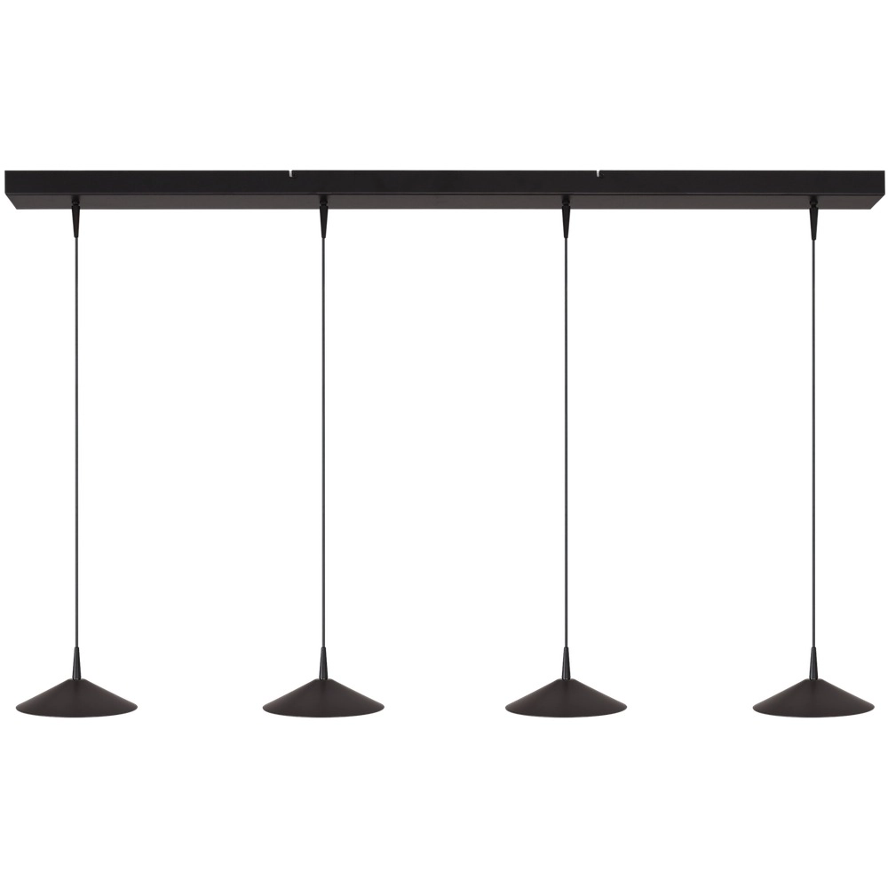 Lampe suspendue à 4 lumières Ceppo noir Ø 18cm