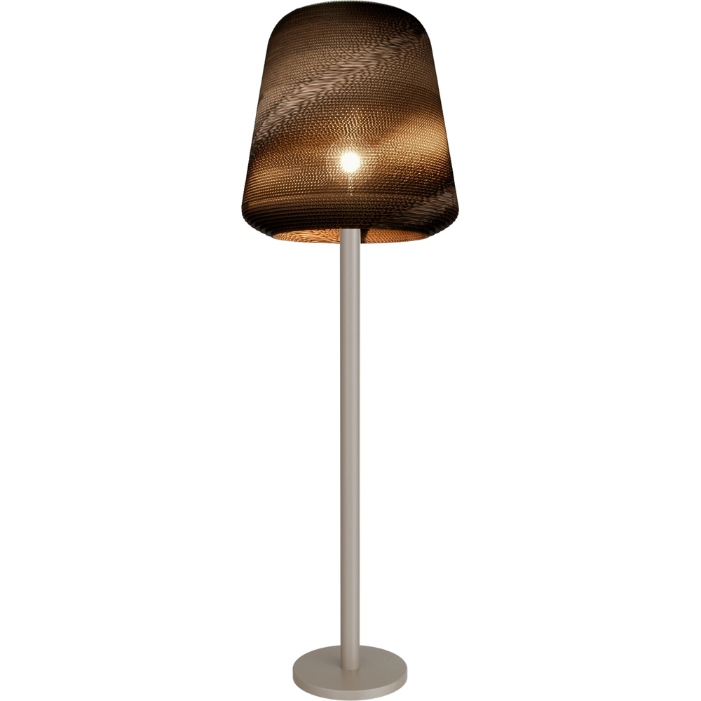 Lampe de pied en sable Carta Moody Ø abat-jour Think Paper 54cm