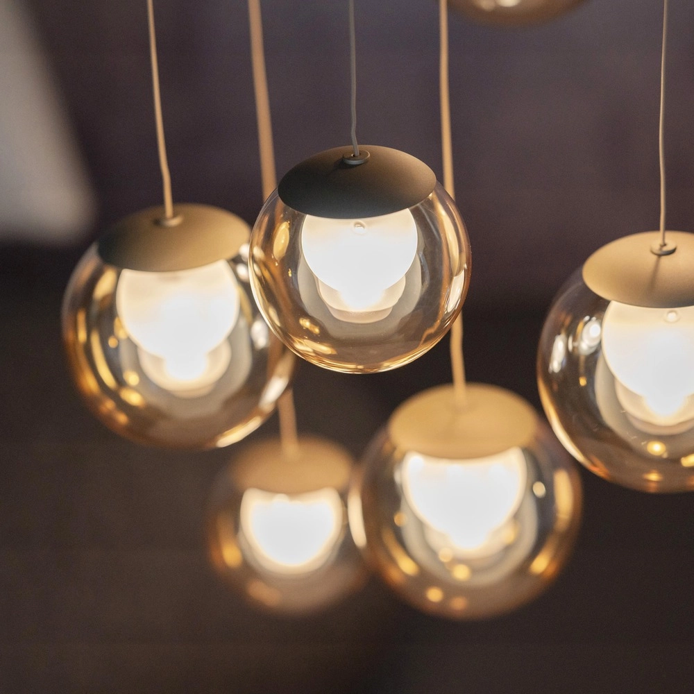 Lampe suspendue à 7 lampes Pure Popup Bronce Paul Neuhaus 4012248396681