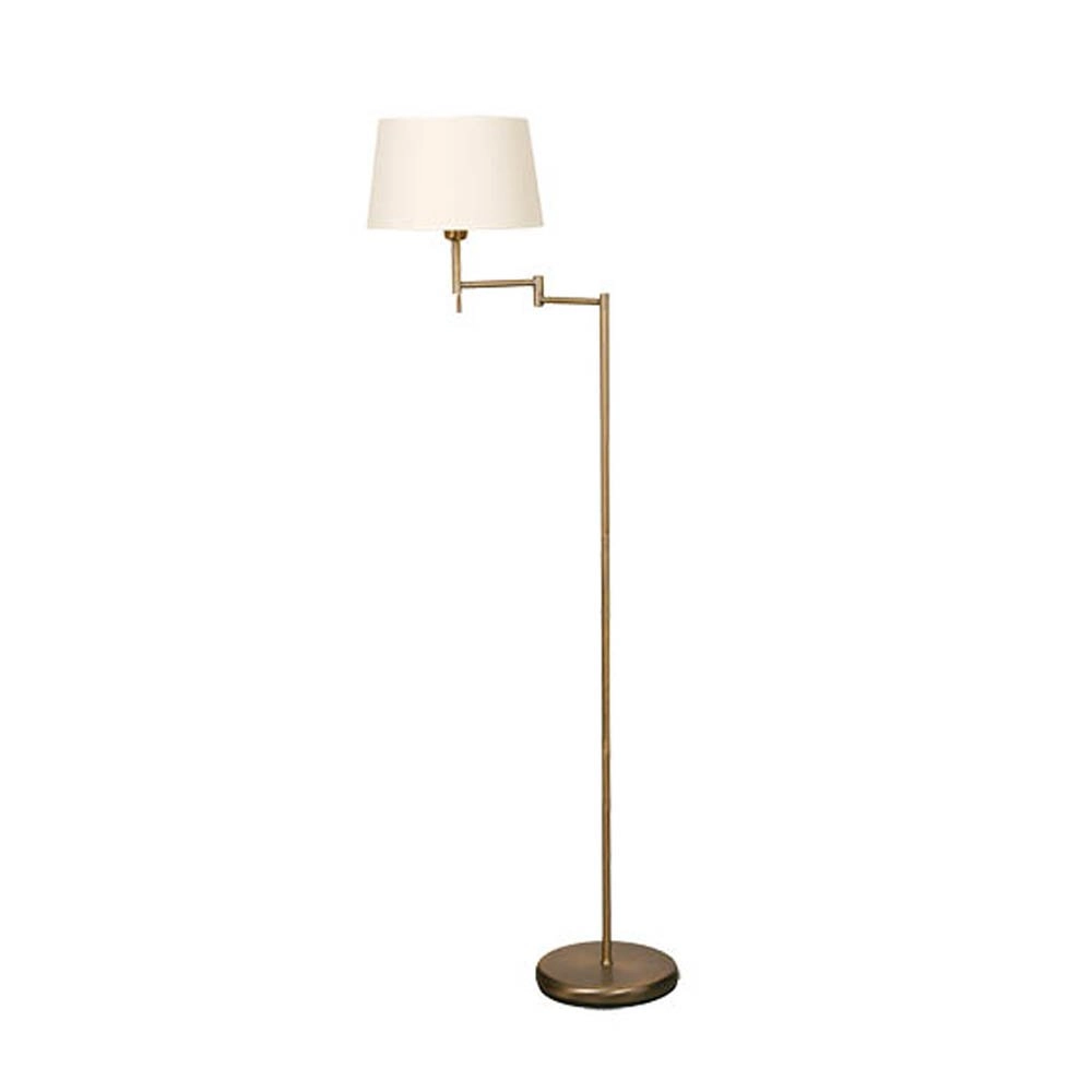Lampadaire Mexlite 154 cm marron bronze avec abat-jour blanc Lampadaire Mexlite 154 cm marron bronze avec abat-jour blanc