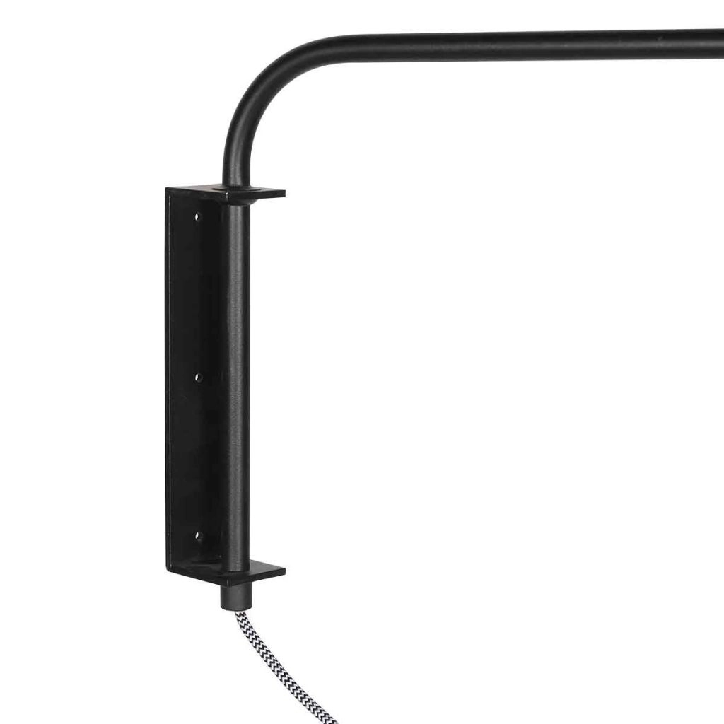 Lampe murale noire Bloeba avec un chapeau en liège Ø40cm Steinhauer 8712746180510