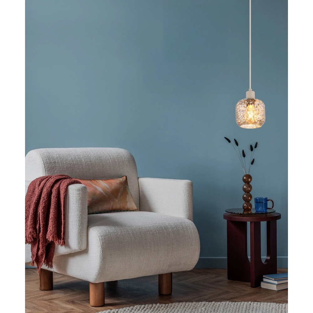 Lampe suspendue Antonio brun sable Globo 9007371569724