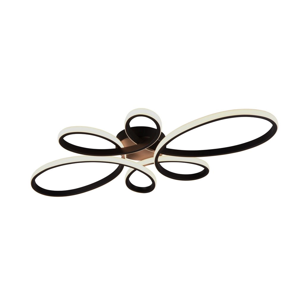 Plafonnier design Fly noir Trio 4017807600865