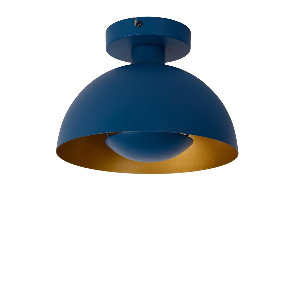 Lampe de plafond à design Siemon bleu