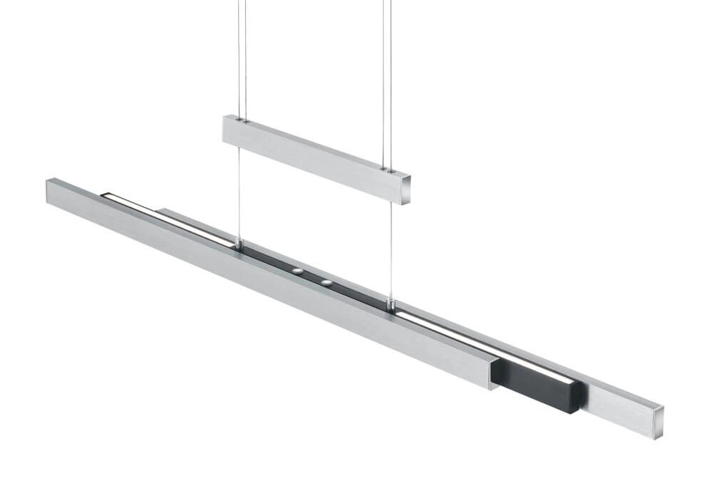 Lampe suspendue Trajan métal brossé Trio 4017807504439