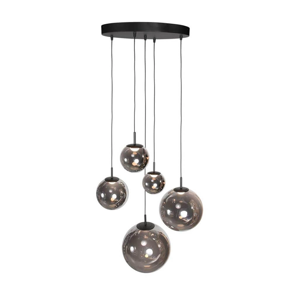 Suspension Vide Bollique noir 5 lumières Steinhauer 8712746177947