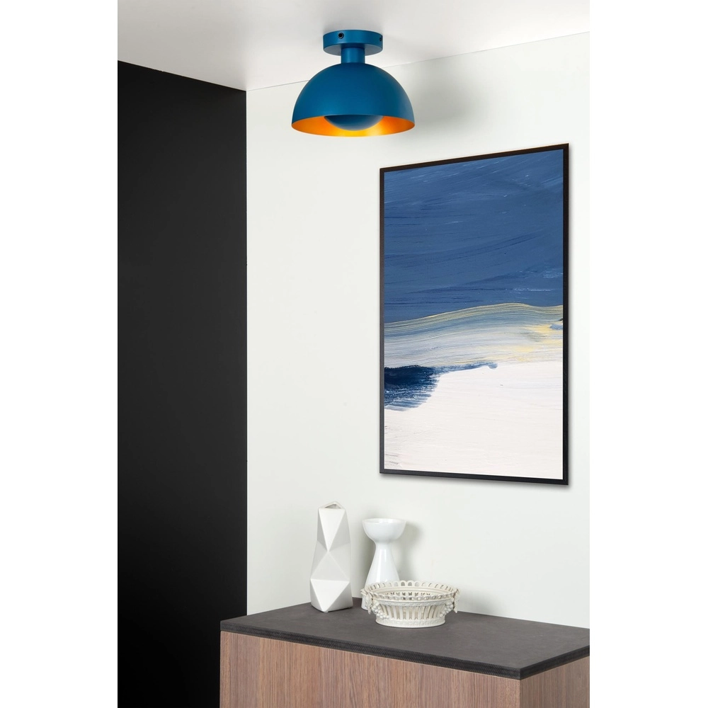 Lampe de plafond à design Siemon bleu Lucide 5411212451729
