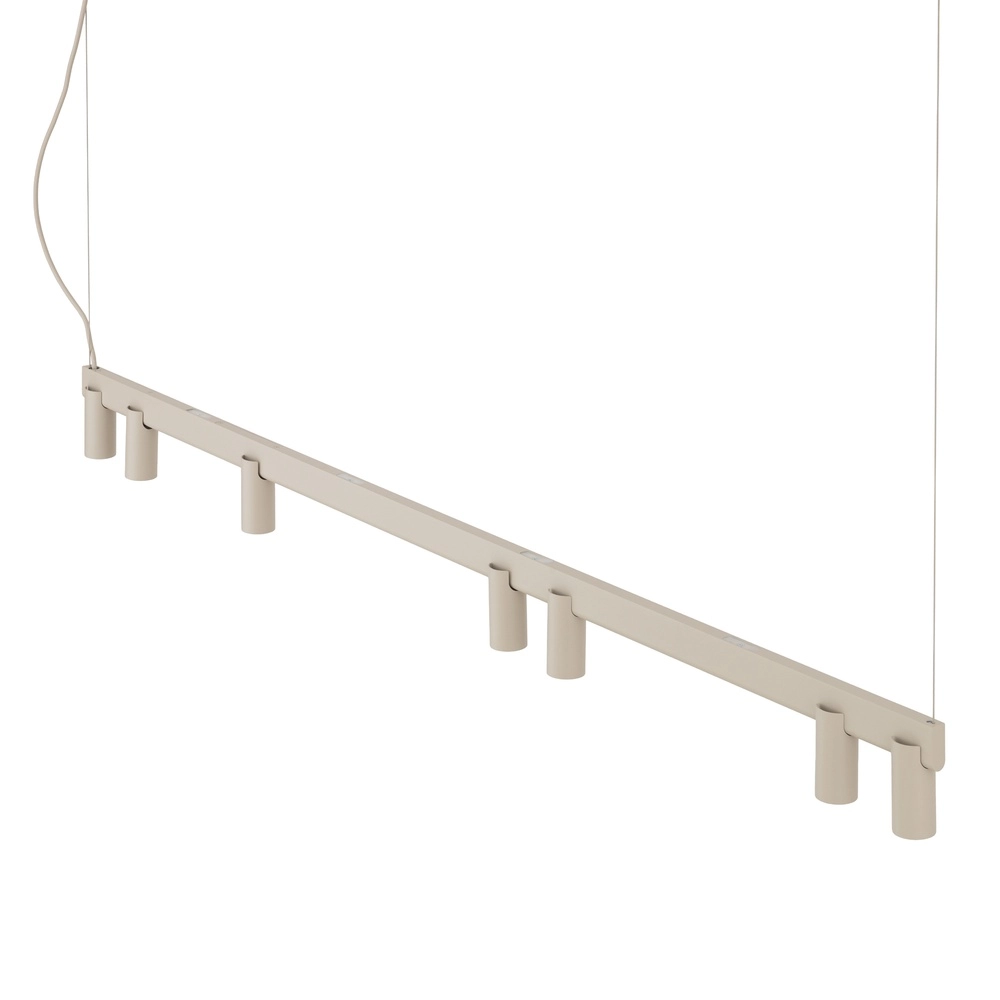 Lampe pendante de conception Fourty Brun sable 7 clairs Lyora 5903139122948