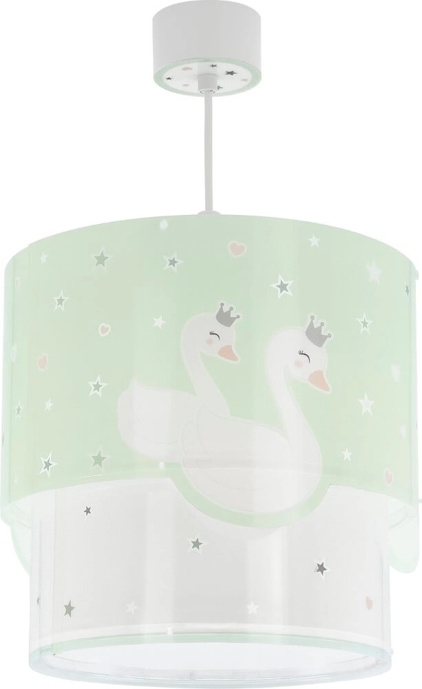 Lampe suspendue chambre d'enfant Sweet Love vert tendre Dalber 8420406617121