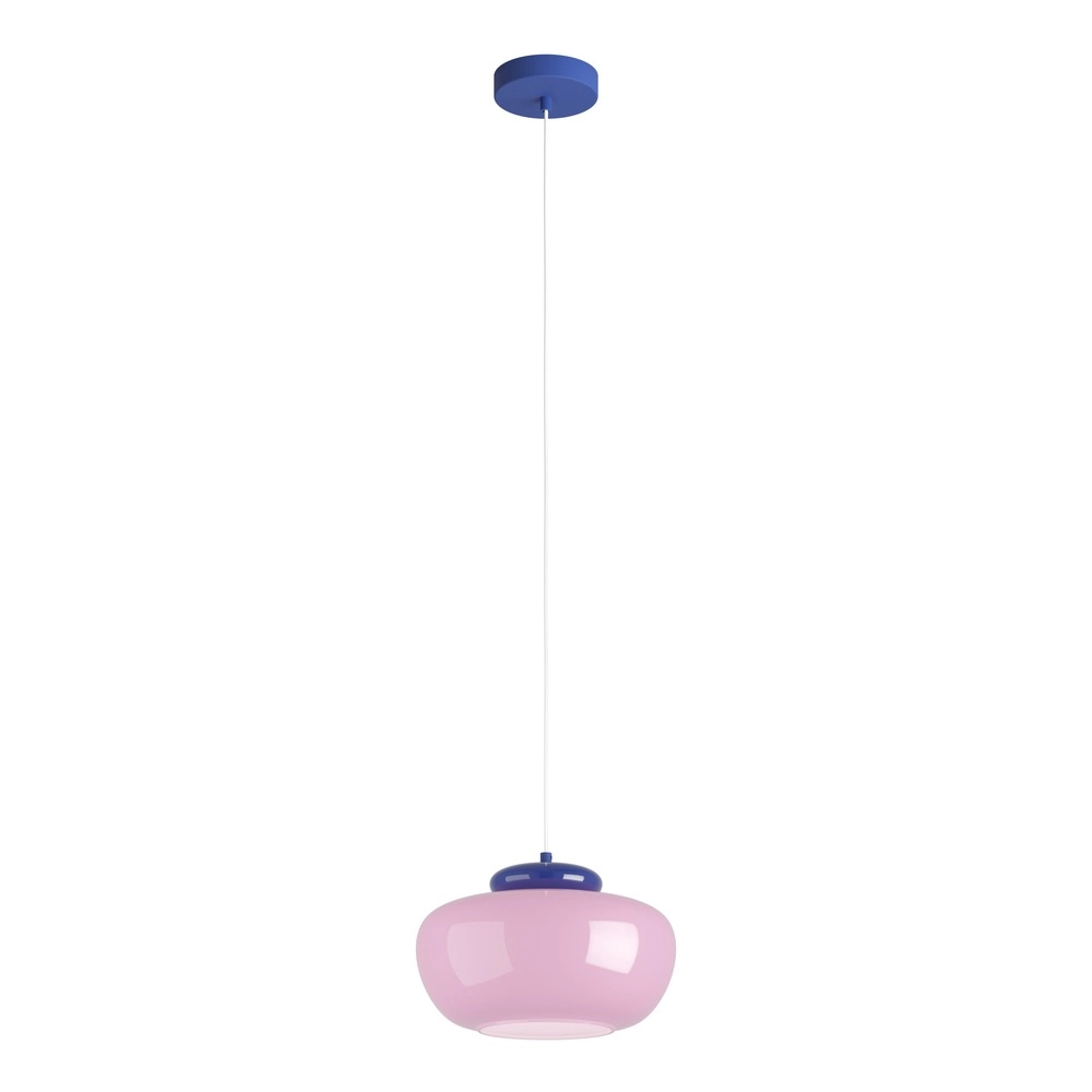 Lampe pendante de conception Berardelli rose avec bleu Ø 30cm Eglo 9008606404971