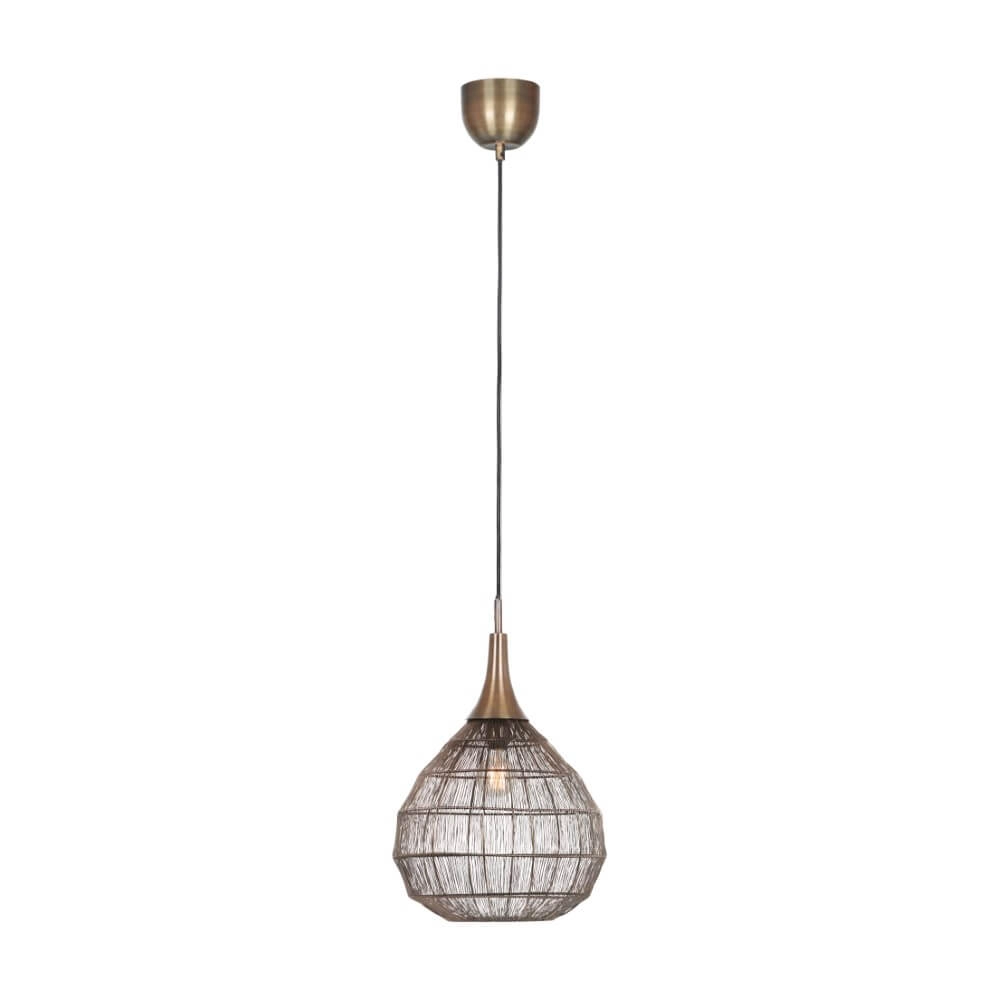 Lampe suspendue ronde Soraya Ø 42cm - bronze Trio 4017807617467