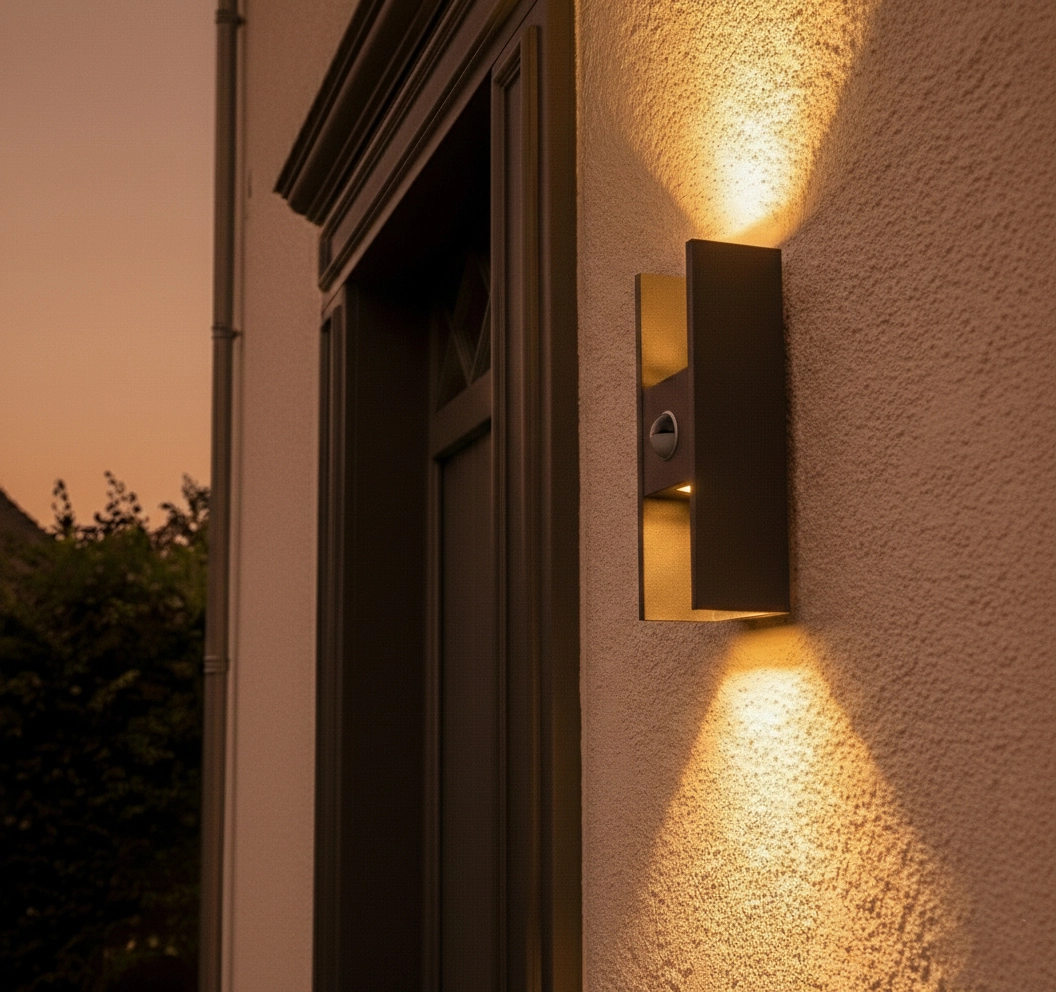 Spot mural Flatt anthracite avec capteur SLV 4024163306478