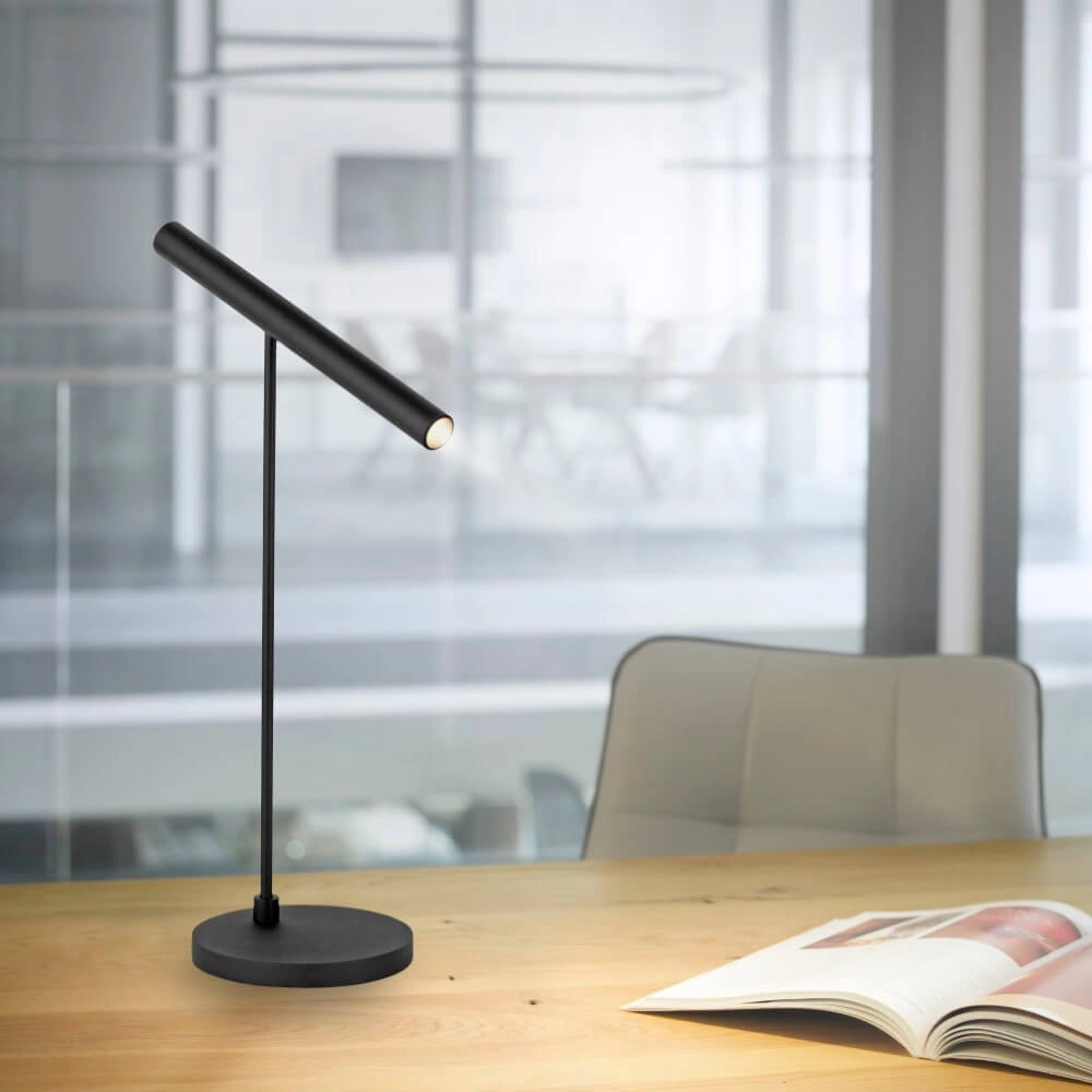 Lampe de table moderne Pure Tutua noir Paul Neuhaus 4012248365526