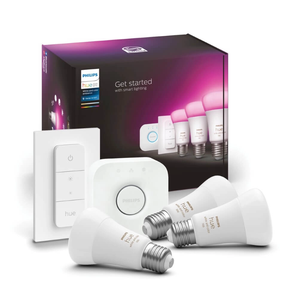 Hue Starterpack - E27 - 11W - White and Color lot de 3 Philips 8719514291355