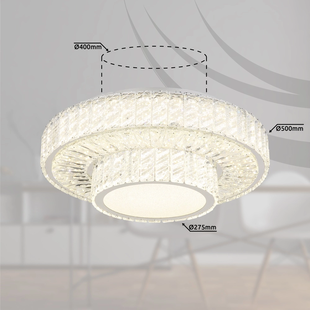Lampe de plafond Mucky Chrome Globo 9007371457984