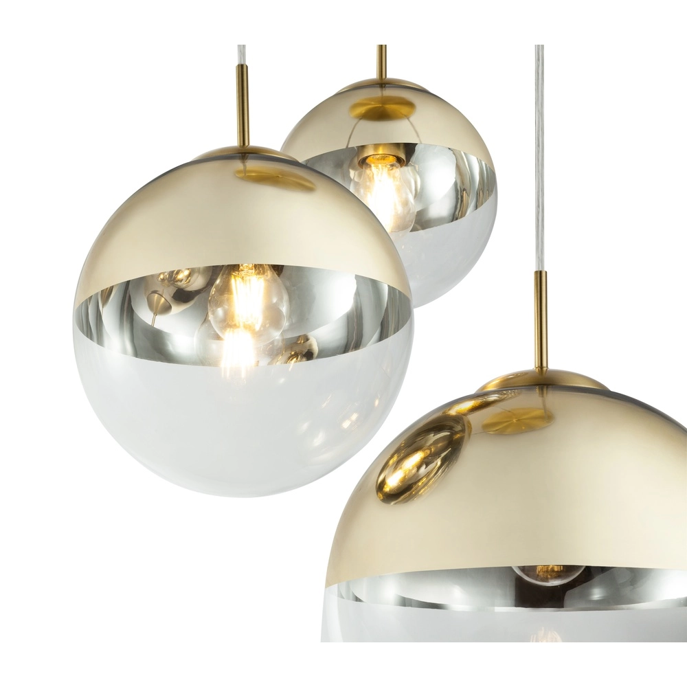 Lampe pendante à 3 lampes Varus Or Globo 9007371374465