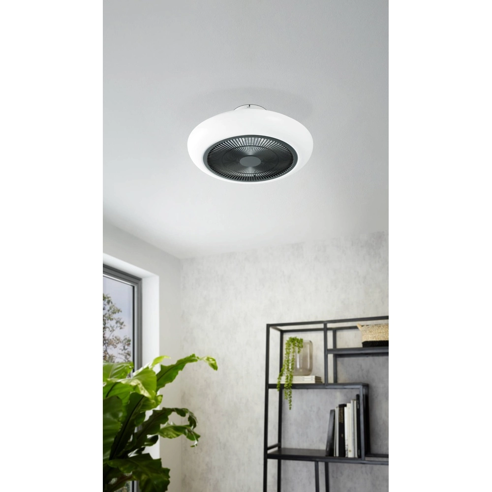 Ventilateur de plafond design Sayulita blanc avec noir Eglo 9002759312084