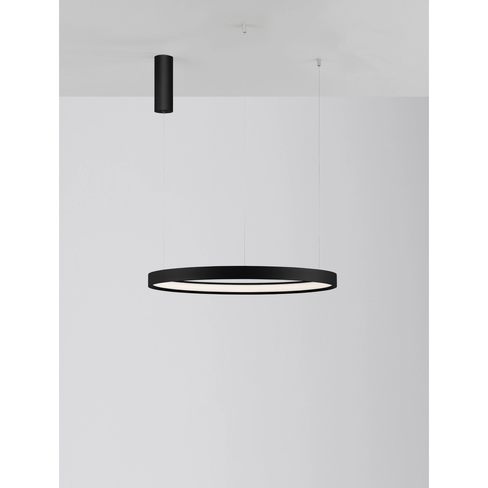 Suspension ronde Perrine noir Ø 60cm Lyora 5212017438416