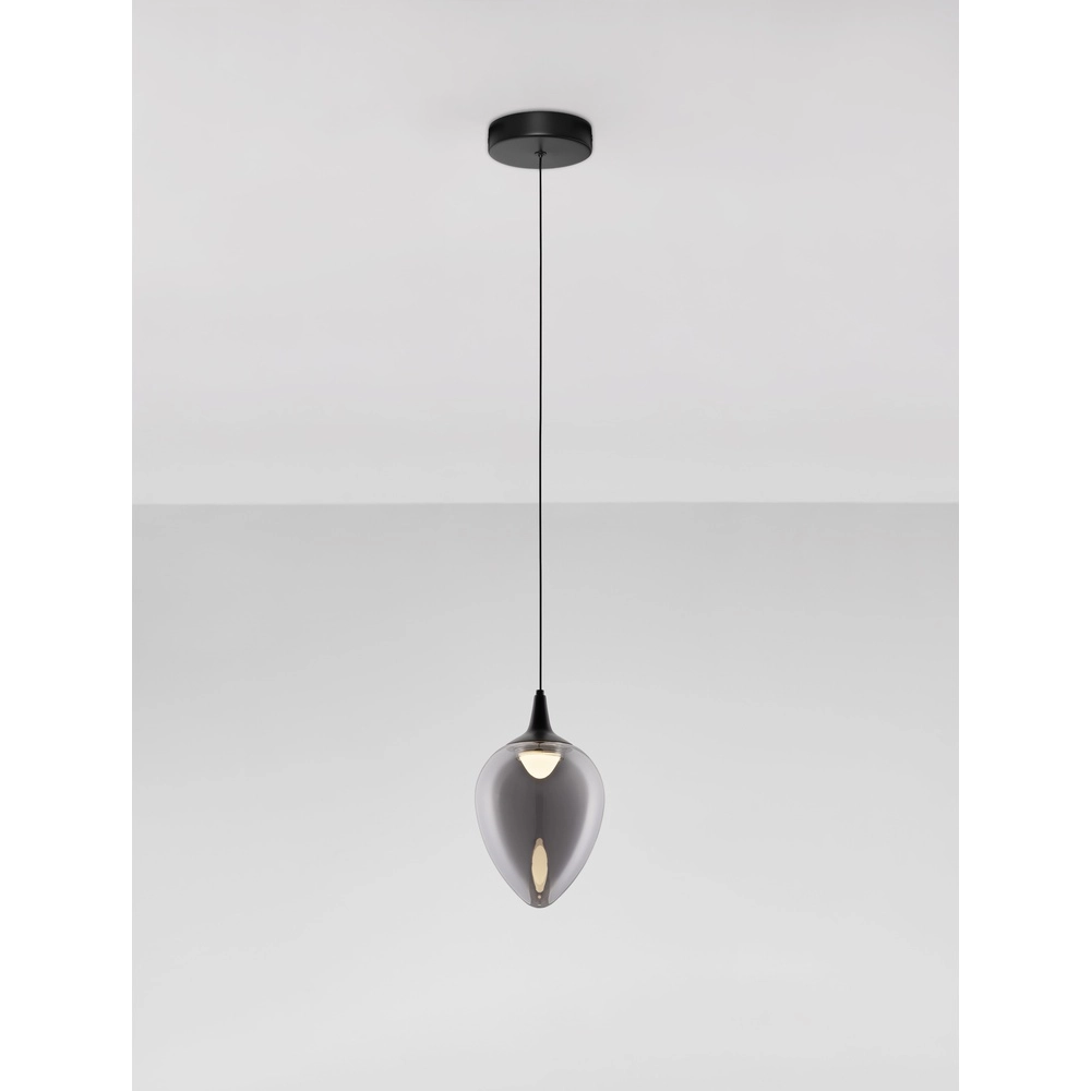 Suspension Nali Verre fumé à 1 lumière Lyora 5212017477743