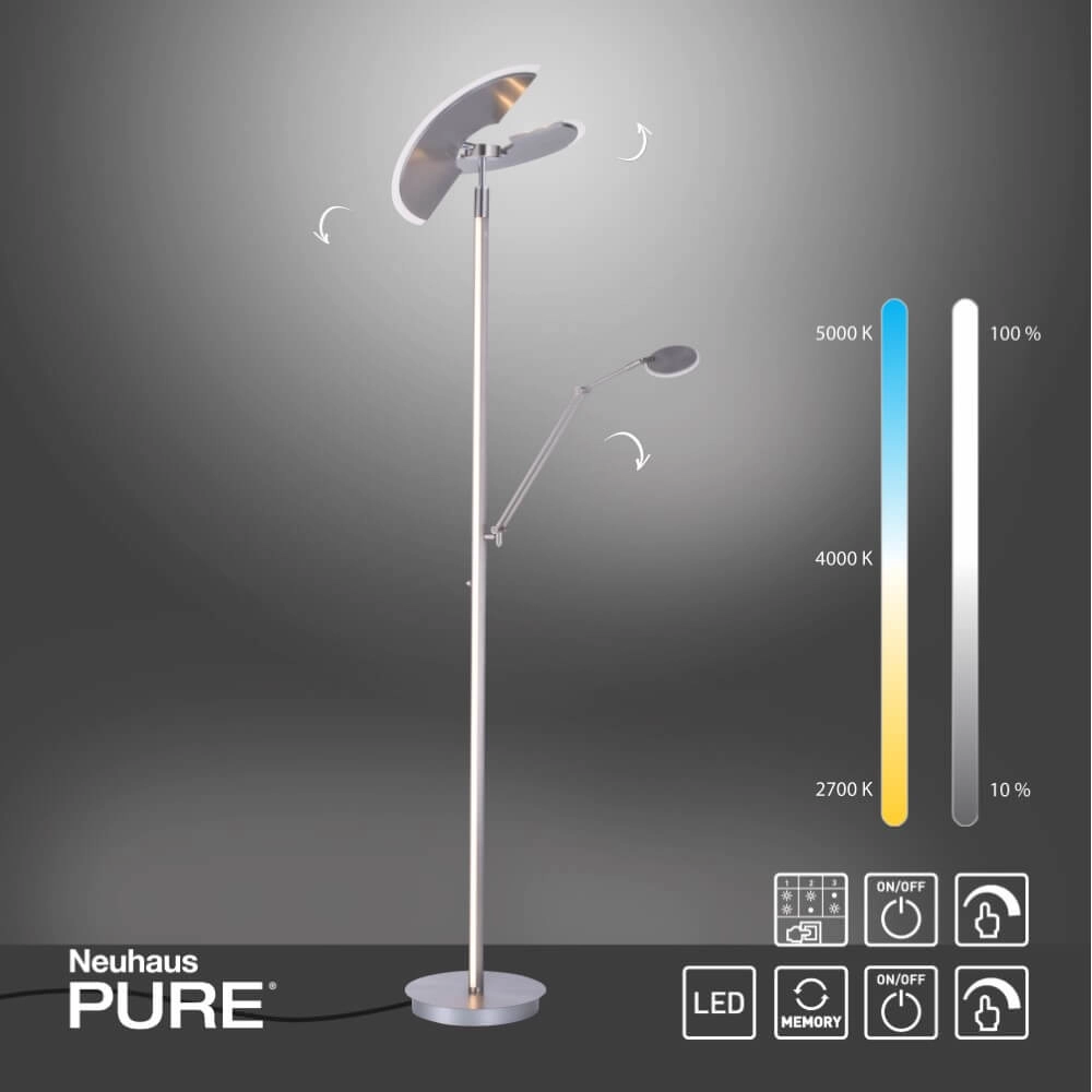 Lampadaire Pure Mutil métal Paul Neuhaus 4012248364338