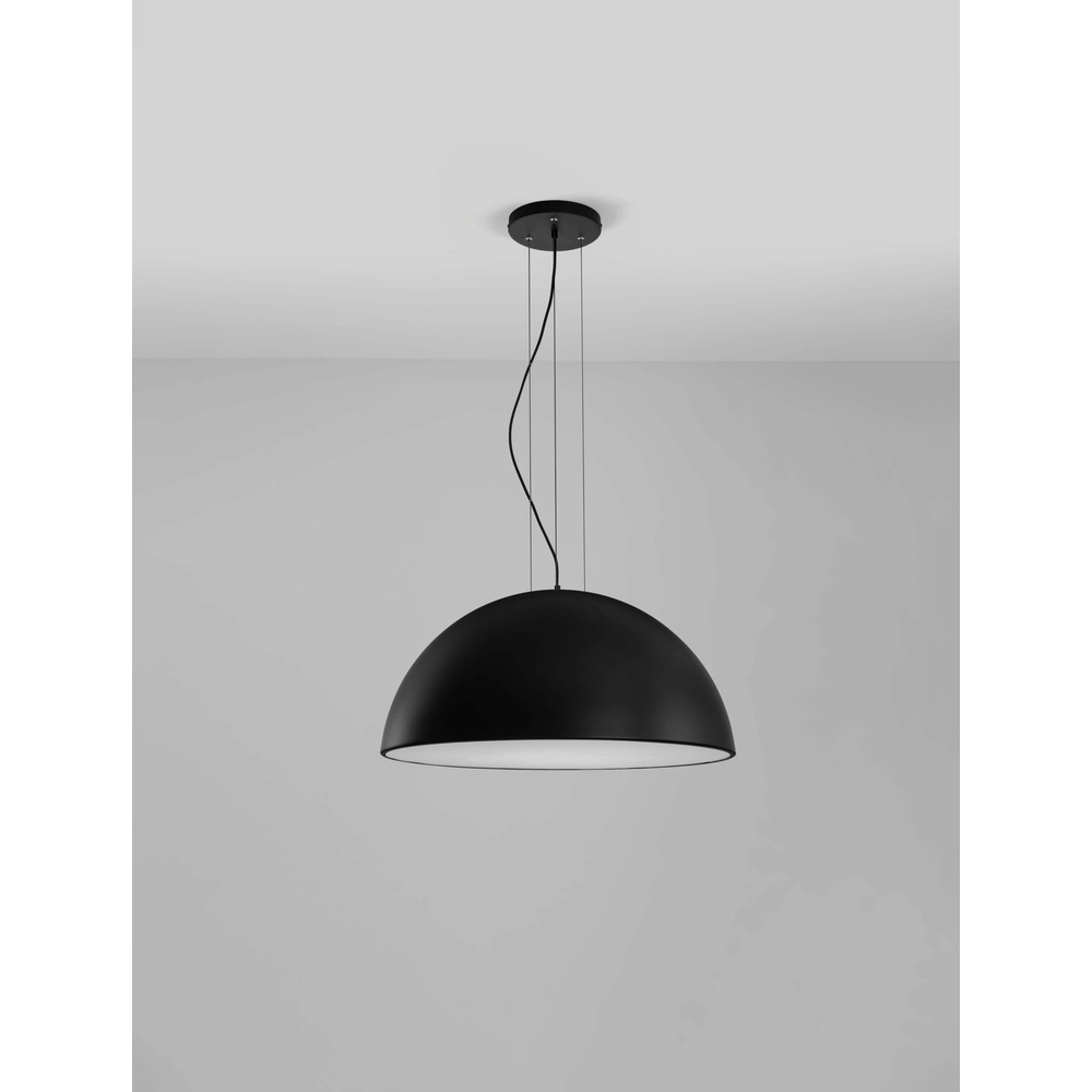 Suspension élégante Tholos noir Ø 70cm Lyora 5212017457882