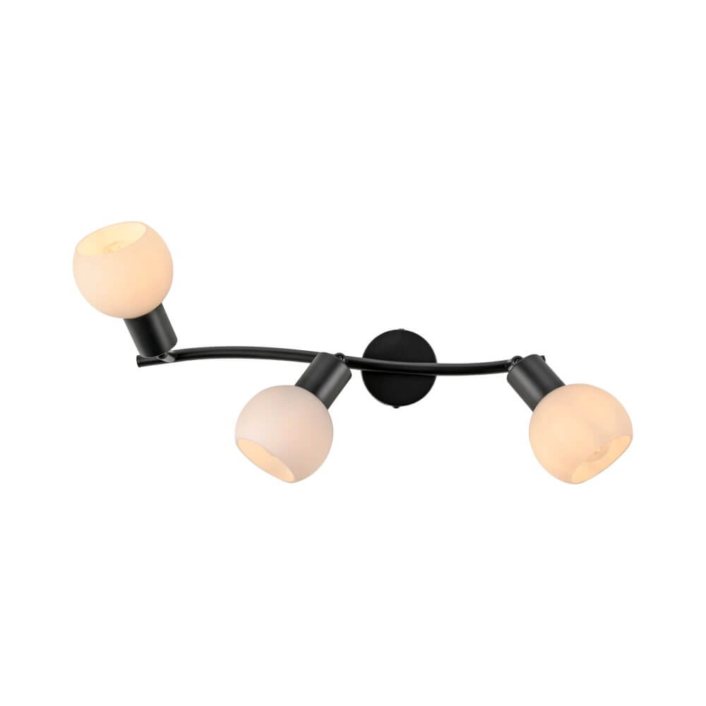 Plafonnier noir Loki 3 lumières Just Light 4043689000776